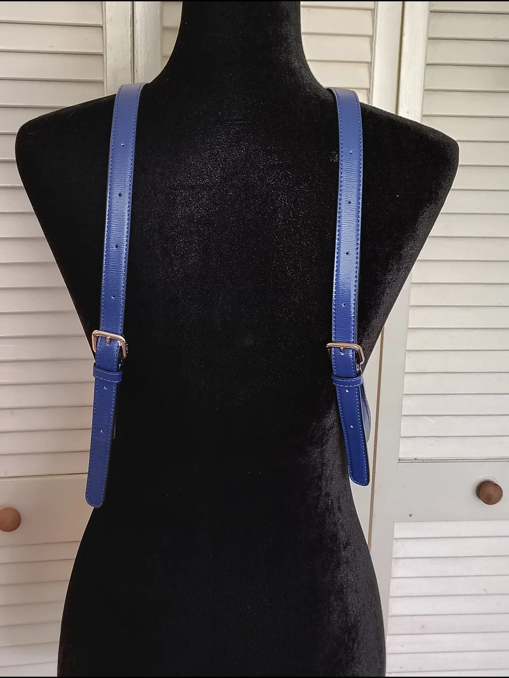 NWT - DKNY Bryant Blue Leather Zip-Trim Backpack - Size Os – NWT
